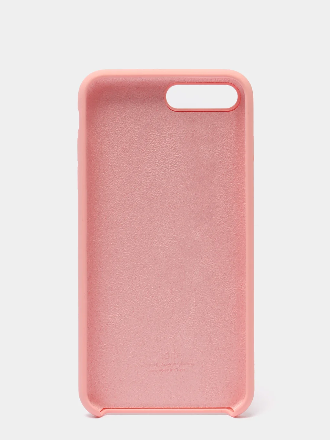 Розовый чехол не пачкающийся с бархатом внутри для Iphone 7 Plus, 8 Plus, 7+, 8+