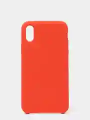 Оранжевый чехол с бархатом внутри IPhone X / XS
