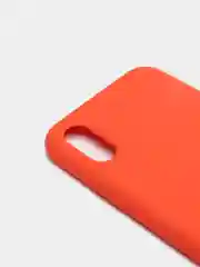 Оранжевый чехол с бархатом внутри IPhone X / XS