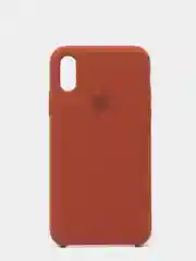 Коричневый чехол с бархатом внутри IPhone X / XS