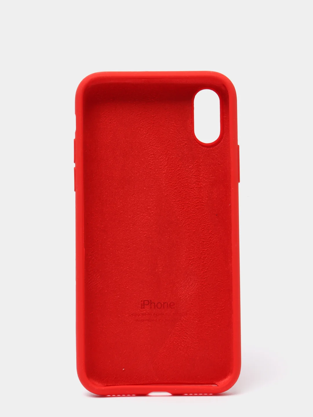 Алый чехол с бархатом внутри IPhone X / XS