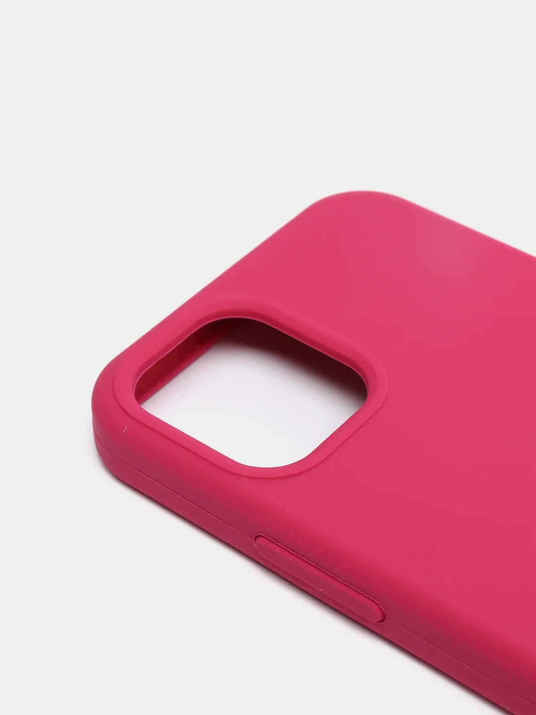 Тёмно-розовый чехол не пачкающийся, с бархатом внутри IPHONE 12 MINI
