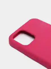Тёмно-розовый чехол не пачкающийся, с бархатом внутри IPHONE 12 MINI