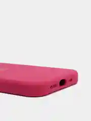 Тёмно-розовый чехол не пачкающийся, с бархатом внутри IPHONE 12 MINI