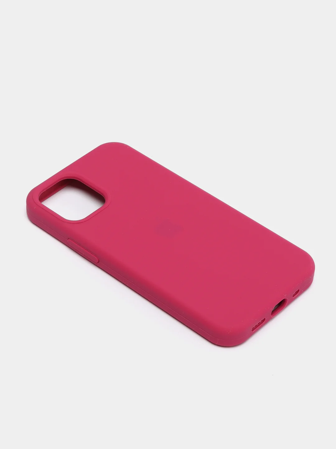 Тёмно-розовый чехол не пачкающийся, с бархатом внутри IPHONE 12 MINI