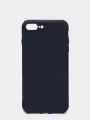 Синий меланж чехол силиконовый матовый для iPhone 7 Plus, 8 плюс 6, 6s, 7, 8, SE 2020