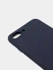 Синий меланж чехол силиконовый матовый для iPhone 7 Plus, 8 плюс 6, 6s, 7, 8, SE 2020