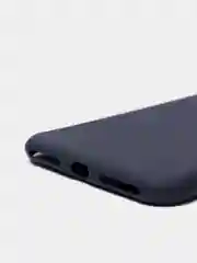 Синий меланж чехол силиконовый матовый для iPhone 7 Plus, 8 плюс 6, 6s, 7, 8, SE 2020