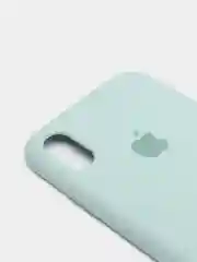 Мятный чехол с бархатом внутри IPhone X / XS