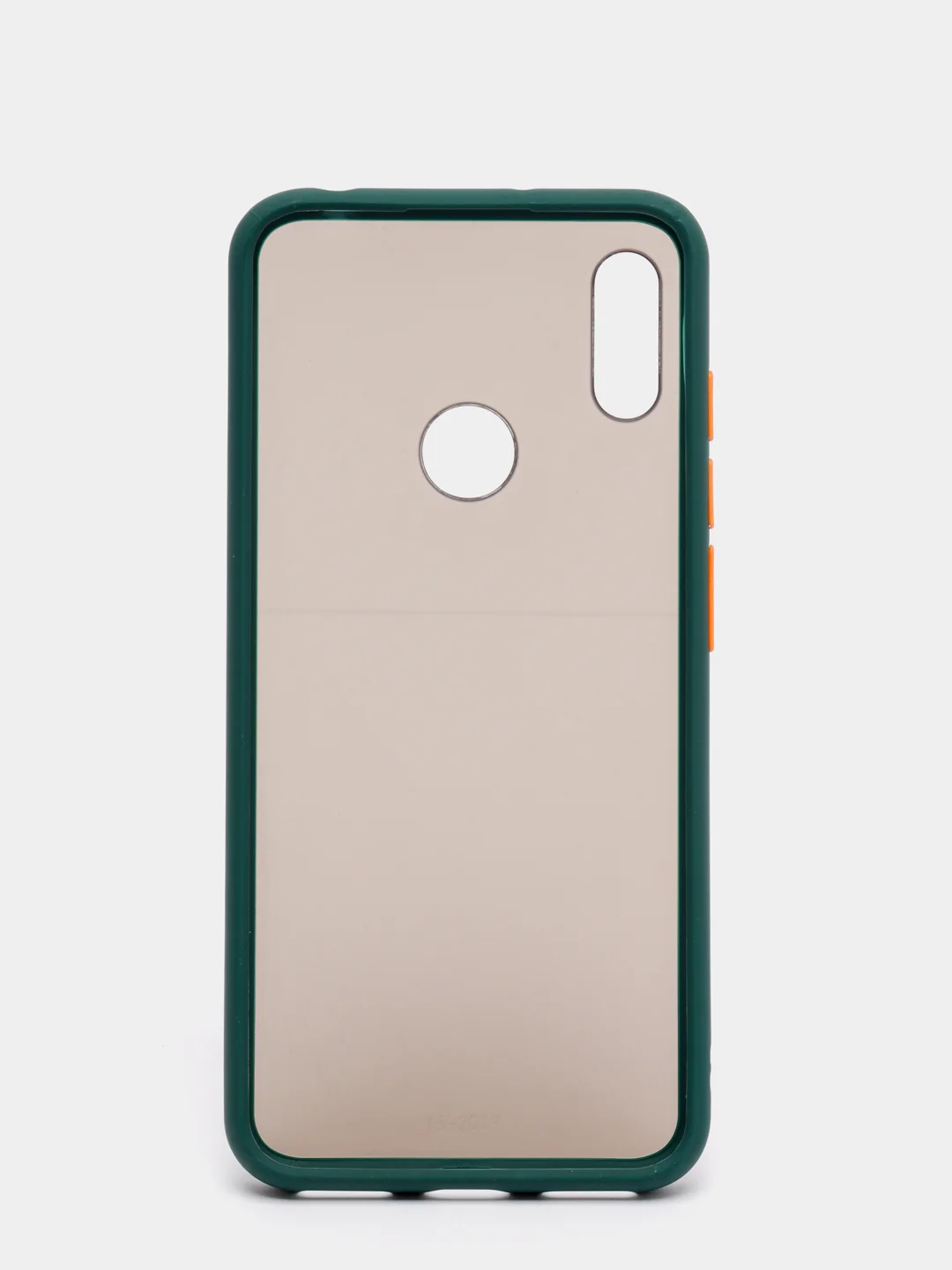 Зеленый чехол Honor 8A / 8A Prime / Huawei Y6 2019 / Y6 Prime 2019 матовый с цветными кнопками