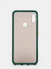 Зеленый чехол Honor 8A / 8A Prime / Huawei Y6 2019 / Y6 Prime 2019 матовый с цветными кнопками