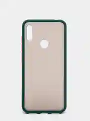 Зеленый чехол Honor 8A / 8A Prime / Huawei Y6 2019 / Y6 Prime 2019 матовый с цветными кнопками