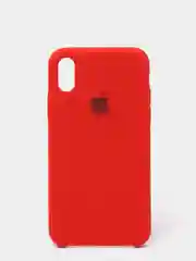 Кораллово-розовый чехол с бархатом внутри IPhone X / XS