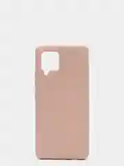 Бежевый чехол с бархатом внутри и защитой камеры Samsung A42