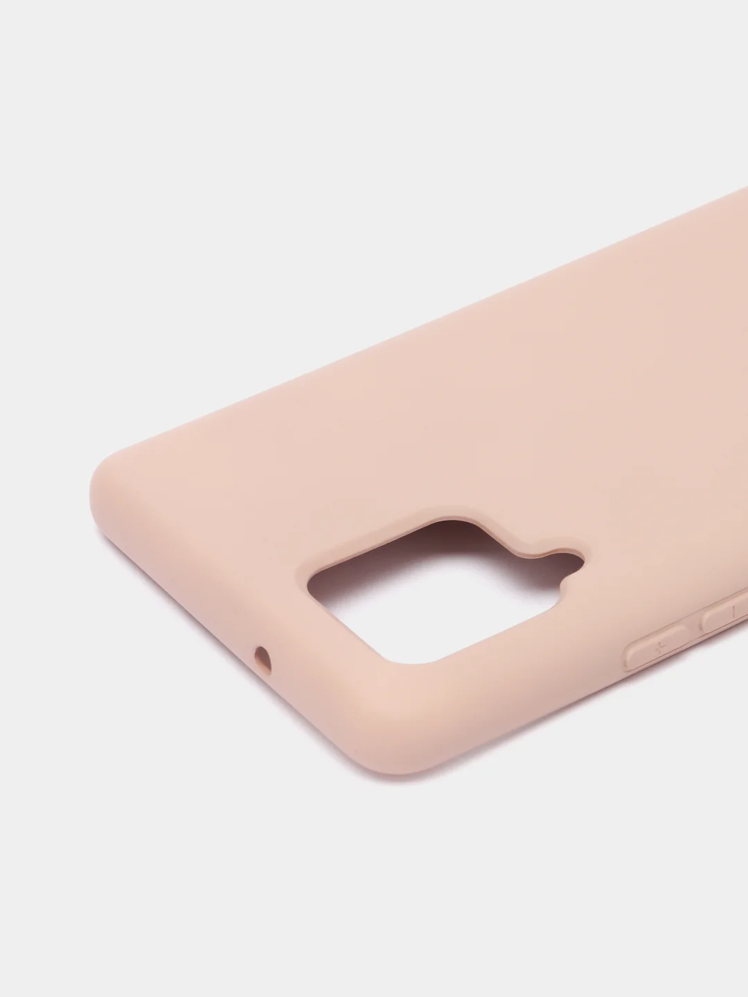 Бежевый чехол с бархатом внутри и защитой камеры Samsung A42