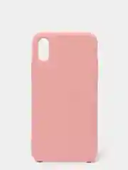 Розовый чехол с бархатом внутри IPhone X / XS