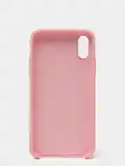 Розовый чехол с бархатом внутри IPhone X / XS