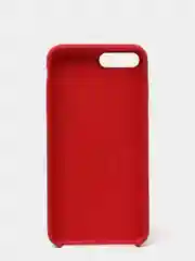 Красный чехол не пачкающийся с бархатом внутри для Iphone 7 Plus, 8 Plus, 7+, 8+