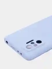 Лавандовый чехол для Xiaomi Redmi NOTE 10 pro с защитой камеры и бархатом внутри