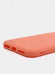 Коралловый чехол для Apple iPhone X / XS силиконовый, матовый, однотонный