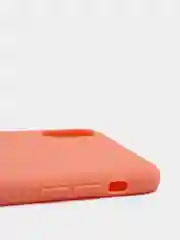 Коралловый чехол для Apple iPhone X / XS силиконовый, матовый, однотонный