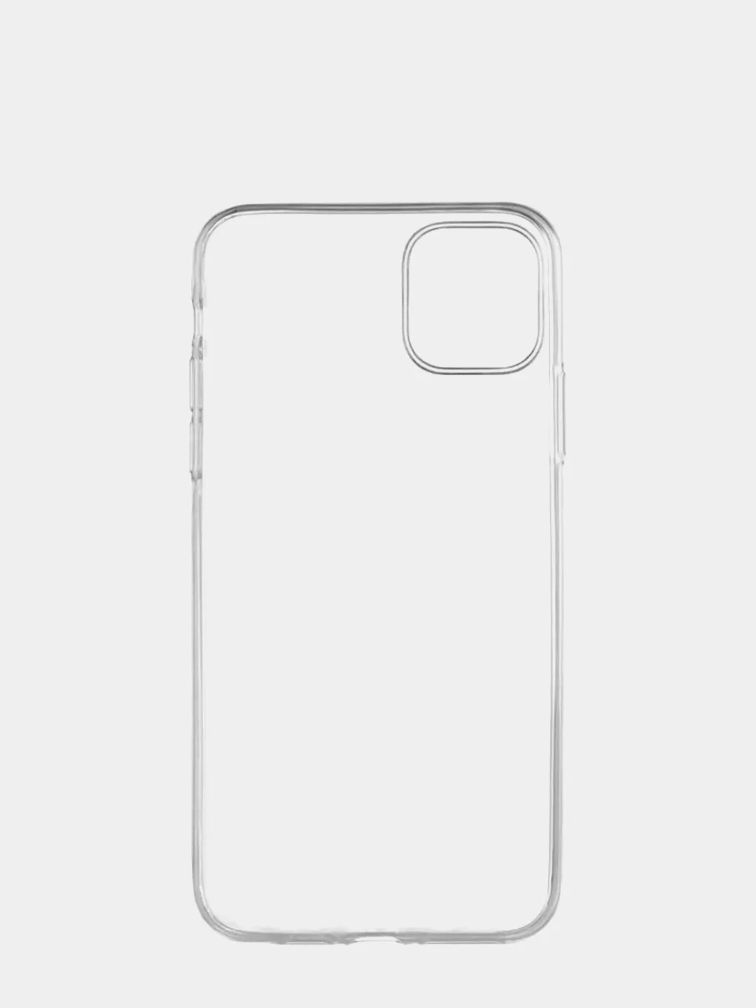 Чехол для iPhone 11, 13, 7Plus, Silicon прозрачный