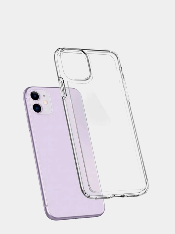 Чехол для iPhone 11, 13, 7Plus, Silicon прозрачный