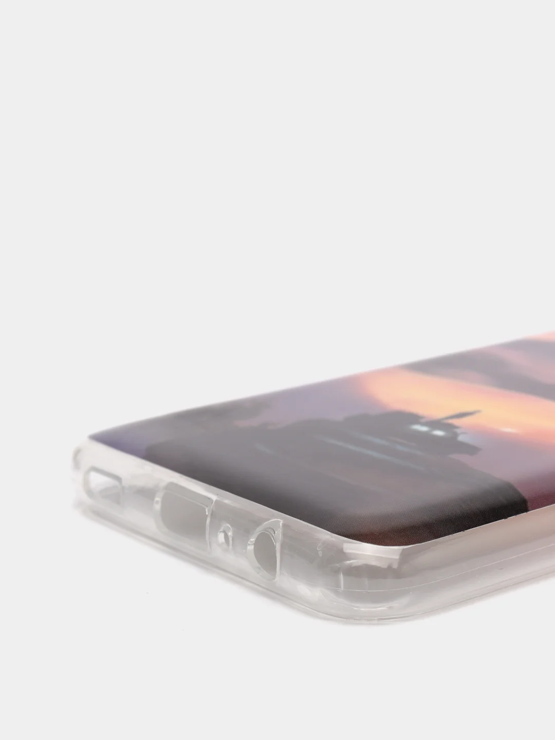 Лавандовый чехол Samsung Galaxy A03s силиконовый с рисунком (Самсунг Галакси А03с)