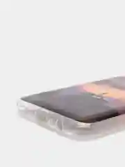 Лавандовый чехол Samsung Galaxy A03s силиконовый с рисунком (Самсунг Галакси А03с)