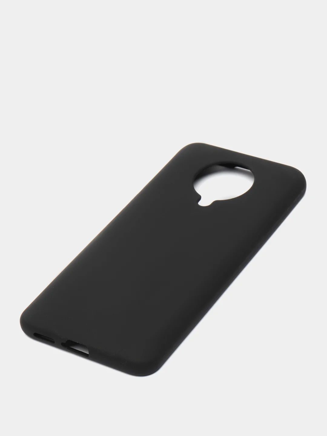 Черный чехол Xiaomi Redmi K30 Pro / Poco F2 Pro с закрытым низом и бархатом внутри Silicone Cover
