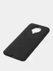 Черный чехол Xiaomi Redmi K30 Pro / Poco F2 Pro с закрытым низом и бархатом внутри Silicone Cover