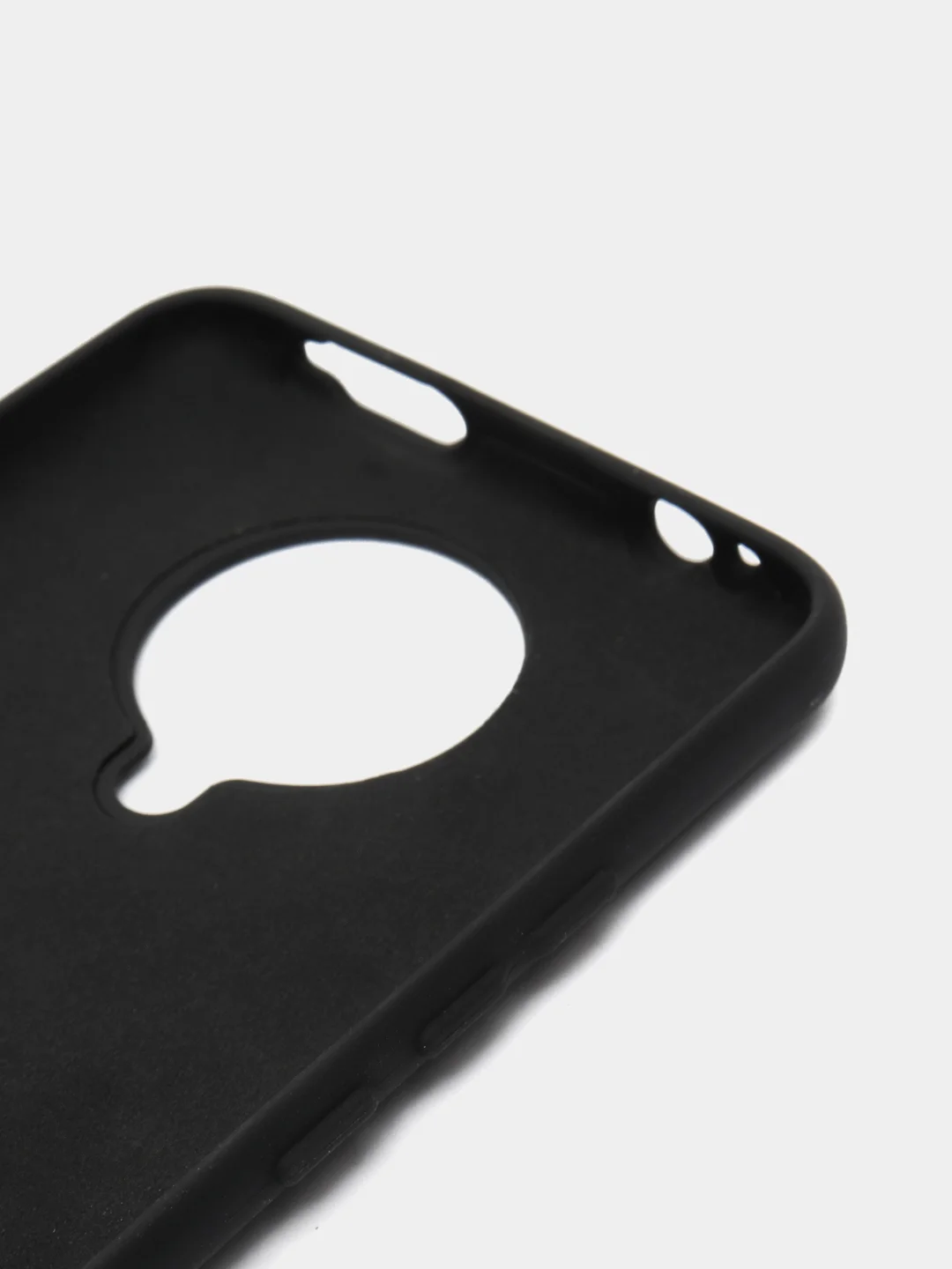 Черный чехол Xiaomi Redmi K30 Pro / Poco F2 Pro с закрытым низом и бархатом внутри Silicone Cover