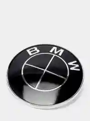 Черный эмблема для автомобилей BMW, передняя, задняя, 82 мм, 74 мм
