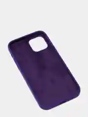 Фиолетовый чехол Silicone Case для iPhone 12 / iPhone 12 Pro, закрытый низ