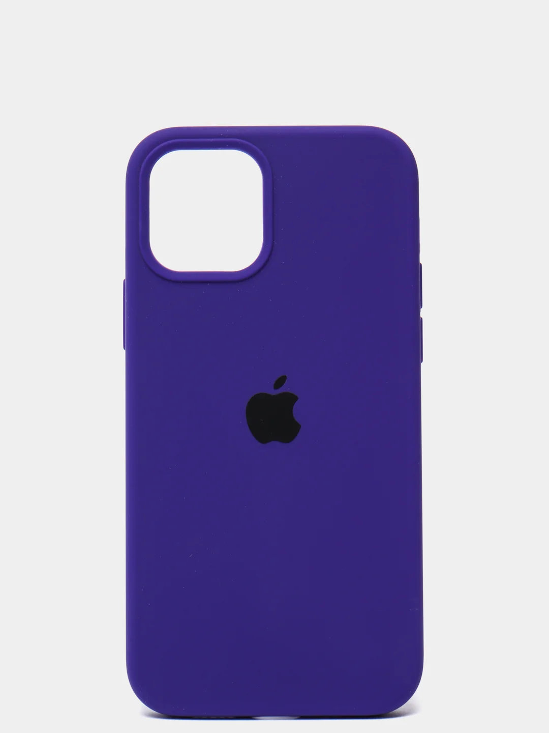 Фиолетовый чехол Silicone Case для iPhone 12 / iPhone 12 Pro, закрытый низ