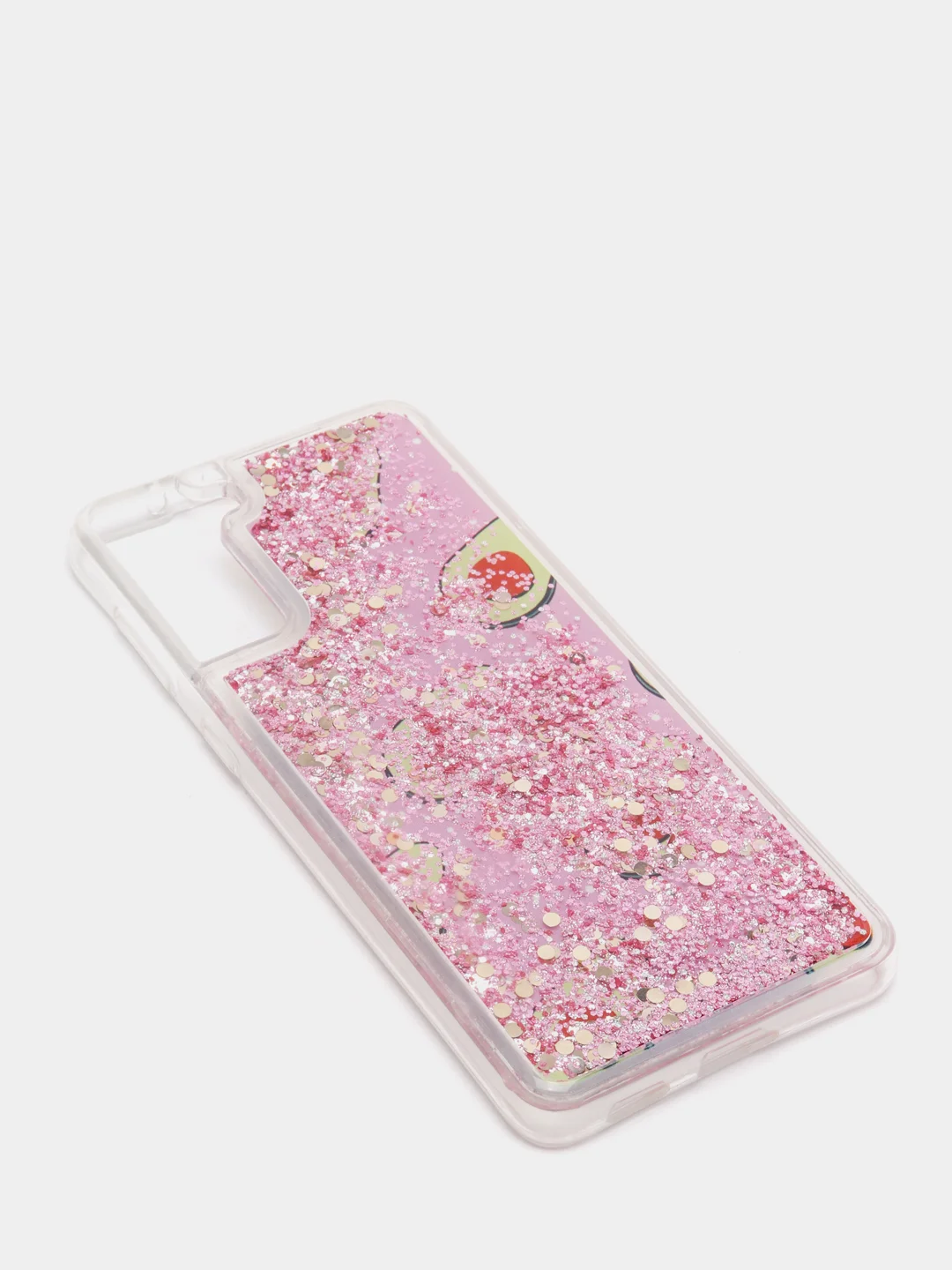 Конфетный чехол Samsung Galaxy S21, S21+ / S21 Plus силиконовый, переливающийся, жидкий, с блестками