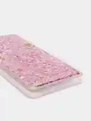 Конфетный чехол Samsung Galaxy S21, S21+ / S21 Plus силиконовый, переливающийся, жидкий, с блестками
