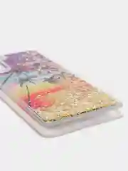 Пурпурный чехол Samsung Galaxy S21, S21+ / S21 Plus силиконовый, переливающийся, жидкий, с блестками