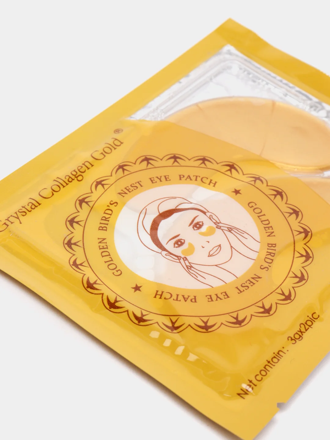 Желтый гидрогелевые патчи для глаз Crystal Collagen Gold