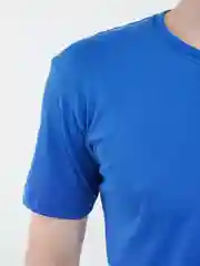 Синий футболка хлопковая 12 цветов