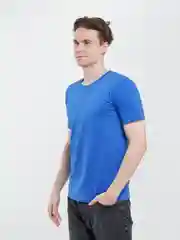 Синий футболка хлопковая 12 цветов