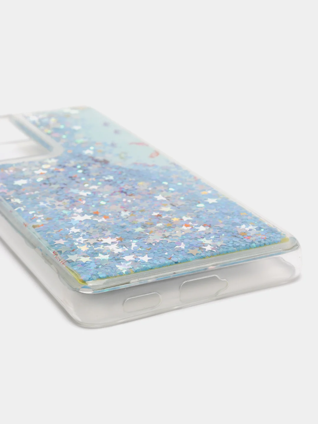 Ледяной чехол Samsung Galaxy S21 Ultra, Галакси С21 силиконовый переливающийся, жидкий с блестками