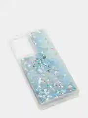 Ледяной чехол Samsung Galaxy S21 Ultra, Галакси С21 силиконовый переливающийся, жидкий с блестками