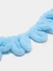 Голубой пряжа Alize Puffy, петельки большие, микрополиэстер, 100 г, 9 м