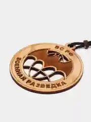 Аметистовый ароматизатор деревянный для автомобиля "Службы и войска России"