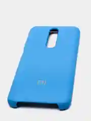 Синий чехол силиконовый Silicone Cover Case для Xiaomi Redmi K30, Poco X2