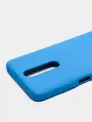 Синий чехол силиконовый Silicone Cover Case для Xiaomi Redmi K30, Poco X2