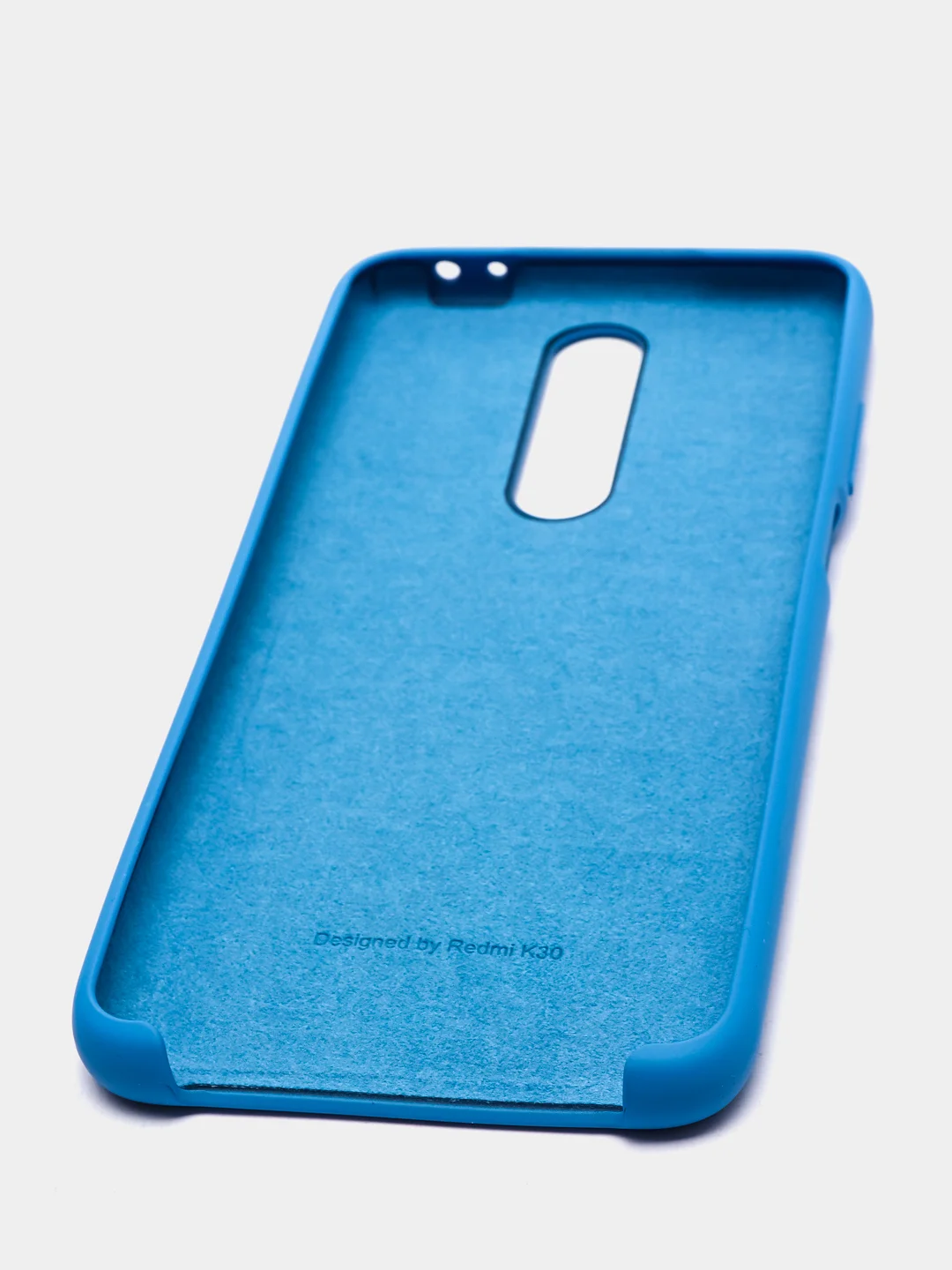Синий чехол силиконовый Silicone Cover Case для Xiaomi Redmi K30, Poco X2