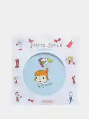 Лазурный портативное круглое зеркало для макияжа