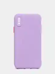 Красный чехол iPhone X / Xs силиконовый противоударный цветной матовый